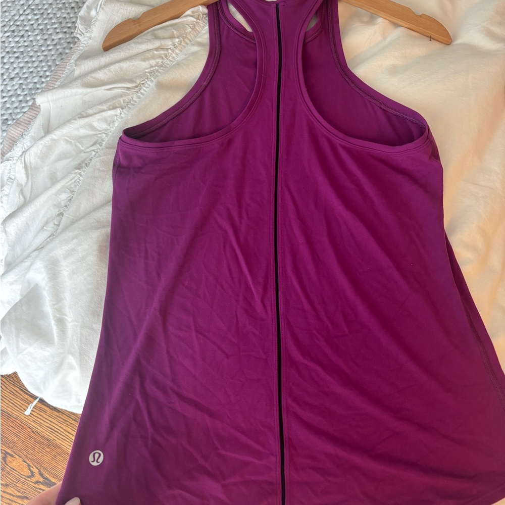 Lululemon Athletica Purple Racerback Tank Top